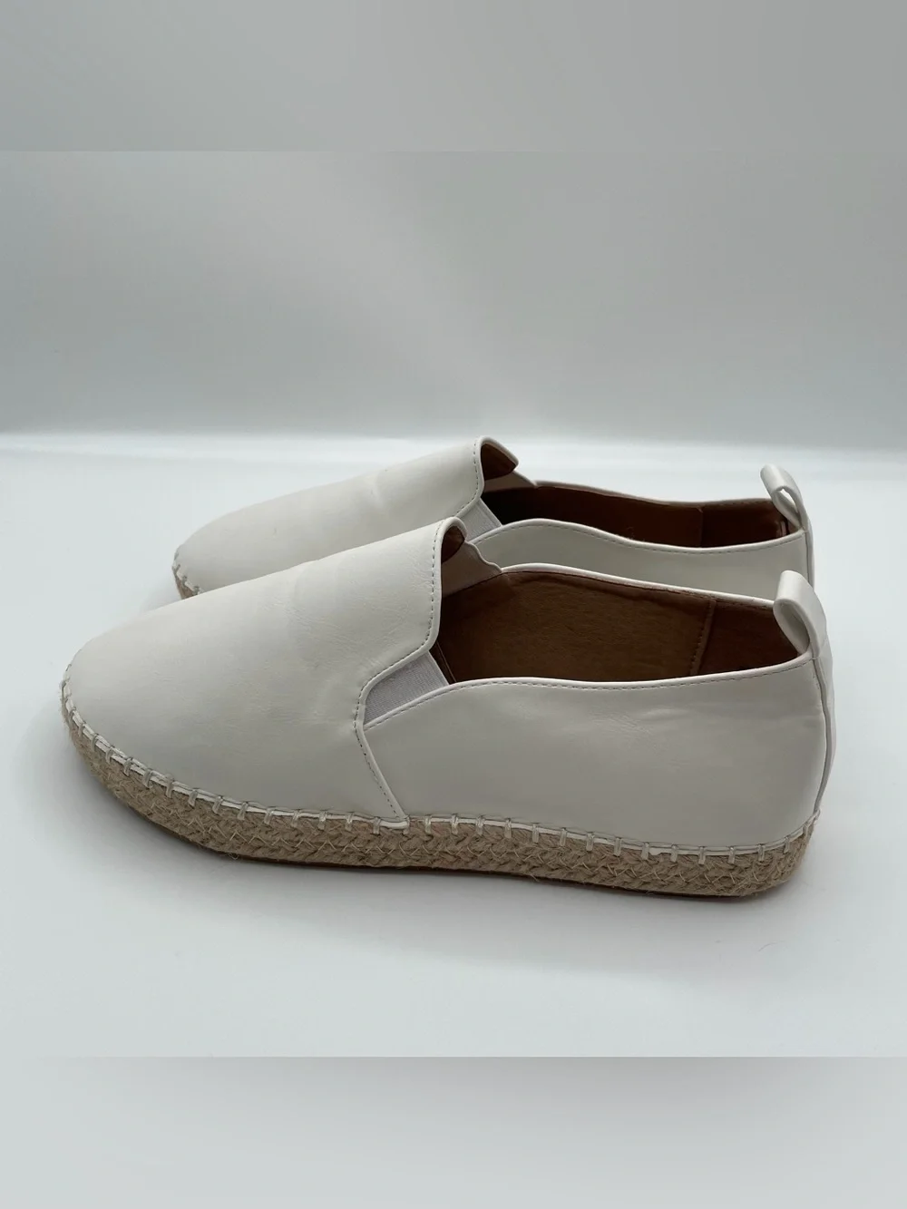 Charlotte Russe Espadrille Slip On Flat Women’s Sz 8 Braided Jute Summer Beach